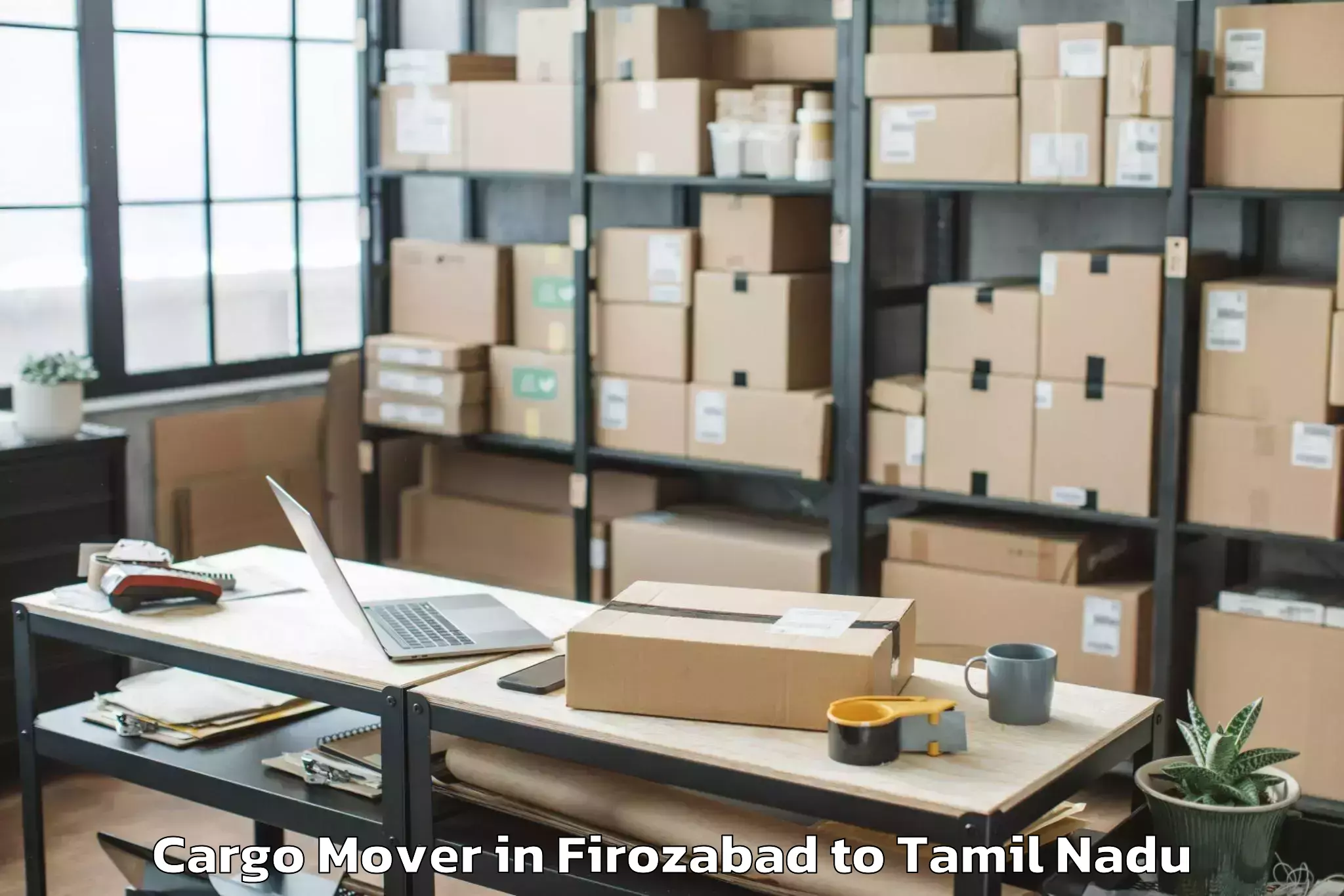 Professional Firozabad to Tiruturaipundi Cargo Mover